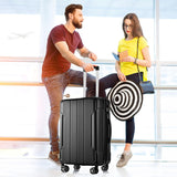 Japovker Luggage Sets 2 Piece Large Suitcases with Spinner Wheels, 20/28 Inch Hardshell ABS Expandable Luggage Set, Lightweight Suitcase Set with TSA Lock for Men Women Business Trip (Black)
