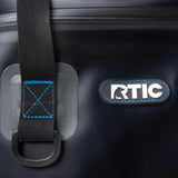 RTIC Soft Cooler 8 Can, Insulated Bag Portable Ice Chest Box for Lunch, Beach, Drink, Beverage, Travel, Camping, Picnic, Car, Trips, Floating Cooler Leak-Proof with Zipper, Blue/Grey