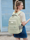 CAMTOP Laptop Backpack 15.6 Inch College Middle School Teen Girls BookBag Travel Backpacks Casual Daypacks (17 Inch, Sage Green)