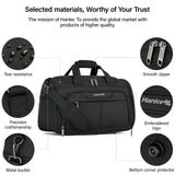Hanke Underseat Carry On luggage Bags for Travel, Foldable Travel Bags for Women, Soft Lightweight Personal Item Travel Bag Small Carry On Bags for Airplanes, Travel Tote Bags for Women Men.（Black）