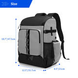 GOBUROS Baseball Backpack Holds Up to 4 Bats, Softball Bat Bag with Separate Shoe Space and Multiple Pockets for Essentials