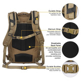 Mardingtop 30L Molle Military Backpack, Tactical Backpack for Men, Cordura Backpack for Hiking,Camping,Trekking