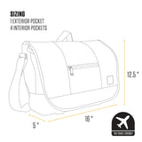 Carhartt Ripstop Messenger Bag, Durable Water-Resistant Messenger Work Bag, Ripstop Messenger Bag (Black)