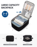 LOVEVOOK Travel Backpack for Men Women, 40L Carry on Backpack Flight Approved with 3 Packing Cubes, Extra Large Personal Item Bag Fits 17.3 inch Laptop for Airplanes, Water Resistant Daypack, Black