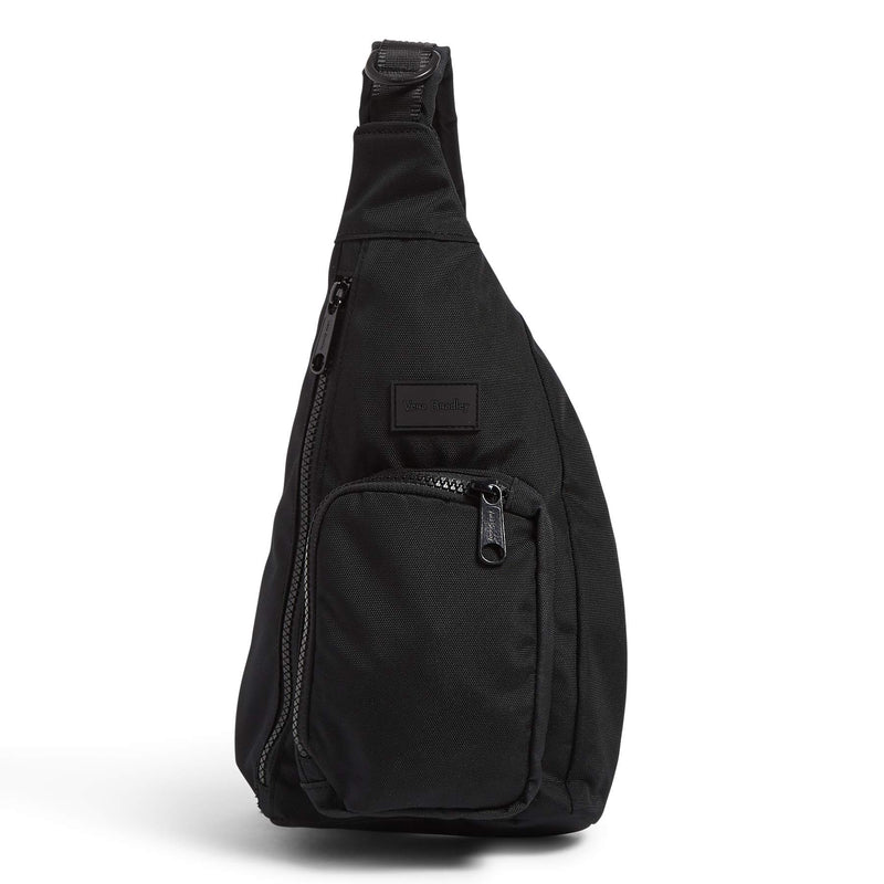 Vera Bradley Women's Recycled Lighten Up Reactive Mini Sling Backpack, Black, One Size | Backpacks4Less