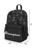Champion Merit Backpack, Black/White, OS