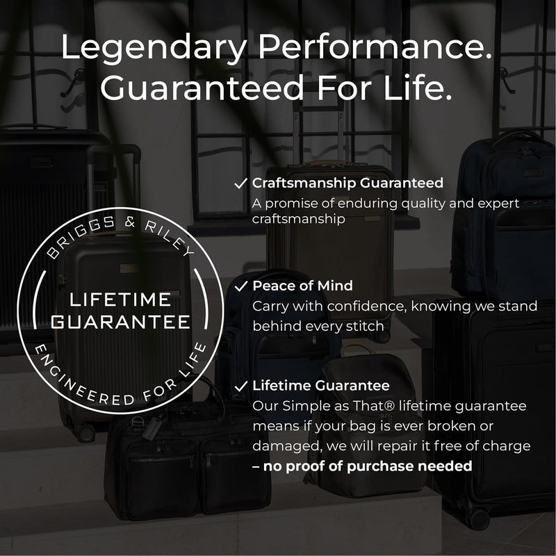 Briggs & Riley Carry On Compression Packing Cube Set - Bag Organizer for Suitcase & Luggage, Travel Essentials for Women & Men, Pack Accessories for Vacation, Maximize Storage Space - 3-Piece, Black