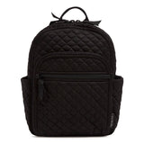 Vera Bradley Women's Cotton Small Backpack, Black - Recycled Cotton, One Size