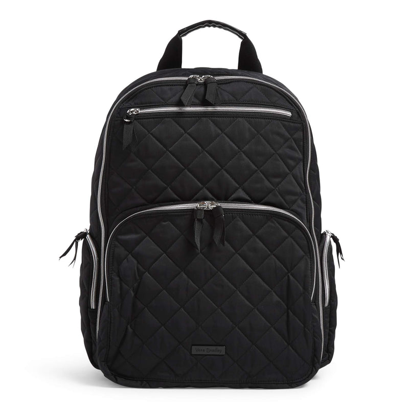 Vera Bradley Women's Performance Twill Commuter Backpack, Black, One Size | Backpacks4Less