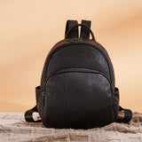 Telena Small Backpack Purse for Women Cute Mini Leather Travel Shoulder Bags Black