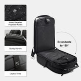 LEVEL8 Carry On Luggage with Compartment, 20 Inch Softside Expandable Travel Rolling Suitcase with 15.6" Laptop Backpack