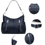 HESHE Genuine Leather Purses for Women Shoulder Hobo Bag Crossbody Satchel Handbags Designer Ladies Totes Purse