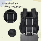 ANILD Dog Travel Backpack - Airline Approved Double-layer Pet Travel Bag Accessories with 2 Food Storage Bag and 2 Foldable Silicone Bowls for Hiking & Camping