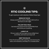 RTIC Ultra-Light 32 Quart Hard Cooler Insulated Portable Ice Chest Box for Drink, Beverage, Beach, Camping, Picnic, Fishing, Boat, Barbecue, 30% Lighter Than Rotomolded Coolers, Dark Grey & Cool Grey