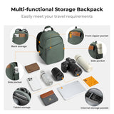 K&F CONCEPT Camera Backpack, Lightweight Camera Bag for Photographers, Portable Photography Bag Compatible with Canon/Nikon/Sony - Green