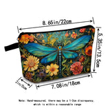 MoCaliduccious Dragonfly Print Women Makeup Bag Outdoor Portable Cosmetic Bag Toiletry Kit Travel Organizer