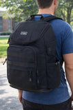 FUEL Multi-Pocket Cargo Backpack with High Capacity Top-Loader Entry, Black