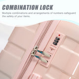 Luggage Sets, ABS Hardshell Suitcase Spinner Wheels and Lock