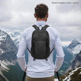 SUIKIHUM 20L Small Hiking Daypack for Women Men, Foldable Packable Backpack, Lightweight Water-Repellent Travel Daypack for Camping Outdoor, Black