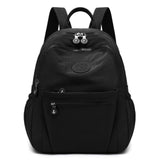 Backpack Purse for Women Ladies Nylon Bag Casual Daypack Travel Shopping Pack (A Style Black)