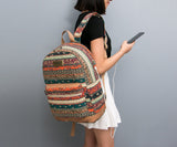 Kinmac New Bohemian Laptop Backpack with Massage Cushioned Straps Travel Outdoor Backpack for Laptop Up to 15.6 Inch