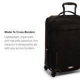 TUMI - Voyageur Leger 4 Wheeled Luggage - Women's Lightweight and Spacious, Sleek Silhouette, Durable Premium Suitcase - 21.8" International Expandable Carry-On, Black with Gold Hardware