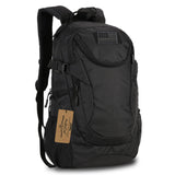 ArcEnCiel Motorcycle Tactical Backpack for Men - Sturdy‌ Military Pack with Rain Cover & Patch, MOLLE Water Resistant for Hiking, Commuting, Camping & Outdoor (Black)