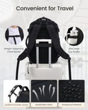 LOVEVOOK 40L Travel Backpack for Women & Men, TSA Approved Carry On Backpack with 3 Packing Cubes, Waterproof Personal Item Bag Fits 17" Laptop, Weekender Essentials Overnight Backpack for Trip