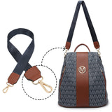MKP COLLECTION Women Fashion Backpack Purse Multi Pockets Anti-Theft Rucksack Travel Shoulder Bag Handbag Set 2pcs