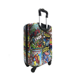 Fast Forward Marvel Comic Heroes Hard-Sided Tween Spinner Luggage, 20 Inches Carry-On Travel Trolley Marvel Suitcase for Kids