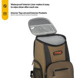 RTIC Lightweight Backpack Cooler, Olive, 15 Can, Portable Insulated Bag, for Men & Women, Great for Day Trips, Picnics, Camping, Hiking, Beach, or Park