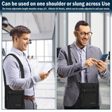 Czyan Small Crossbody Bag,Messenger Shoulder Sling Bag for Business,Office,and Travel,Water Resistant Durable Men's Purse