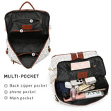 MKP COLLECTION Women Fashion Backpack Purse Convertible Large Rucksack Versatile Travel Shoulder Bags Handbag Set with Tassel