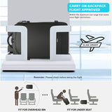 TANGCOLR Vacuum Travel Backpack with Pump for Men Women, 47L Expandable Vacpack Laptop Backpack Flight Approved with Vacuum Compression System