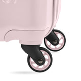 SwissGear 7366 Signature Hardside Expandable Luggage with Spinner Wheels, TSA Lock, Pink, Checked-Medium 23-Inch