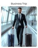 BAGSMART Carry On Luggage 22x14x9 Airline Approved with Spinner Wheels,Lightweight 20 Inch Luggage with TSA Lock,Expandable Hard Shell Carry On Suitcases for Men Women,Pine Green