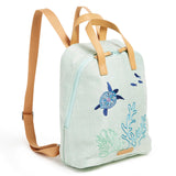 Vera Bradley Women's Straw Mini Beach Totepack Backpack, Turtle Dream, One Size