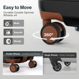 Vipbox Luggage Sets 3 Piece (3-YEARS VIP SERVICE) Hardshell Expandable Lightweight Ultra Durable 100% PC Carry On Travel Suitcase Set with TSA Lock Spinner Wheels, Premium Black