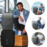 BANGE Backpack with Anti-Theft Vacuum Compression Travel Backpack,Expandable Backpacks with Pump for Airplanes