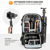 TARION Professional Camera Backpack Large - DSLR Bag with 15.6" Laptop Compartment Tripod Holder Waterproof Raincover Outdoor Hiking Travel for Men Women Photographers - PBL