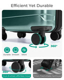 BAGSMART Carry On Luggage 22x14x9 Airline Approved with Spinner Wheels,Lightweight 20 Inch Luggage with TSA Lock,Expandable Hard Shell Carry On Suitcases for Men Women,Pine Green