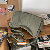 Collsants Messenger Bag for Women Men Satchel Bag Canvas Crossbody Shoulder Bag Casual Sling Bag(green)