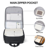 Hanke Expandable Underseat Carry on Luggage for Airplanes,Small Rolling Softside Suitcase Travel Luggage Personal Item Bag,Lightweight luggage bags for travel,Black,16-Inch