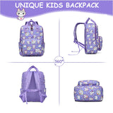 VASCHY Toddler Kids Backpack, Little Girls Lightweight Cute Top Handle Preschool Backpack Tablet Bag for Daycare Kindergarten Cats