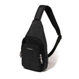 Securtex® Anti-Theft Daytripper Sling - 7x12" Travel Safe Crossbody Bag w/Locking Zippers, Slash-Resistance