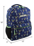 Disney Star Wars Mandalorian Baby Yoda Boy's Girl's Adult 16 Inch School Backpack (One Size, Blue/Green)