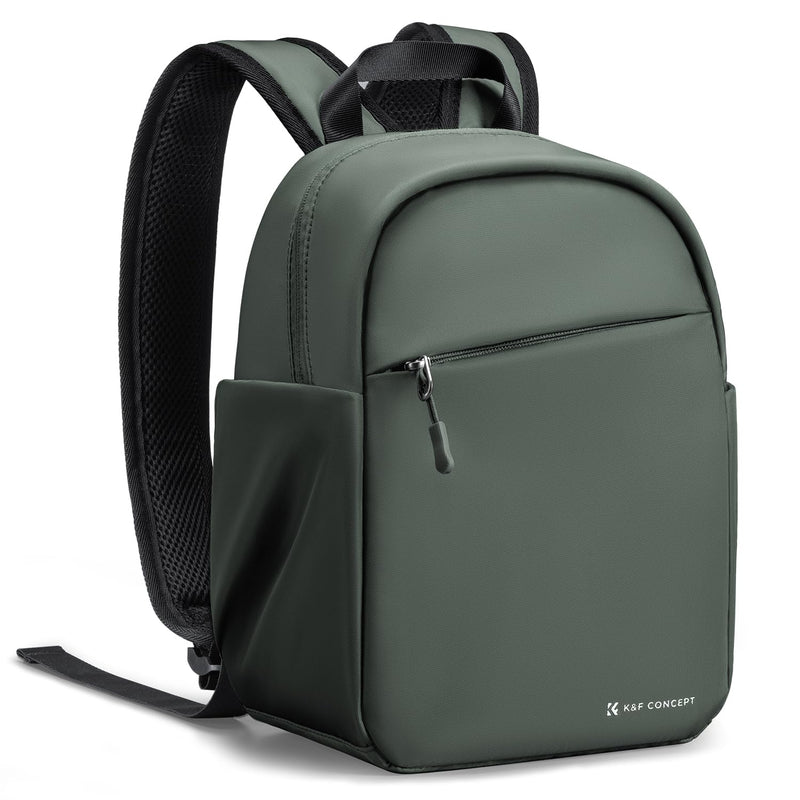 K&F CONCEPT Camera Backpack, Lightweight Camera Bag for Photographers, Portable Photography Bag Compatible with Canon/Nikon/Sony - Green