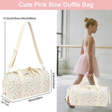 BTOOP Duffle Bag for Gym Sports Women Girls Workout Travel Bag Weekender with Shoe Compartment and Wet Pocket