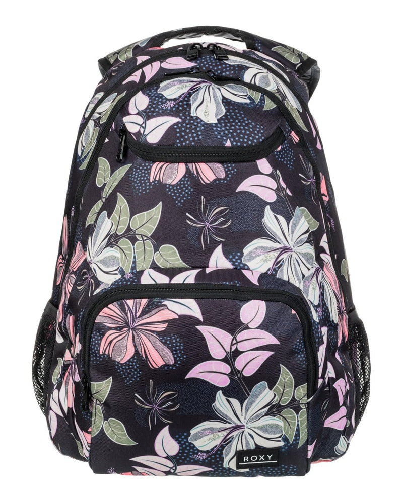 Roxy Shadow Swell Printed 24L - Medium Backpack for Women, Anthacite Sunny Floral Swim, standard size, Casual