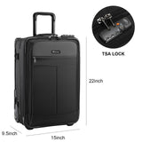 Modoker Rolling Garment Bag with Wheels, Garment Bags with Built-in TSA Lock, 22 Inch Travel Garment Bag Suitcase